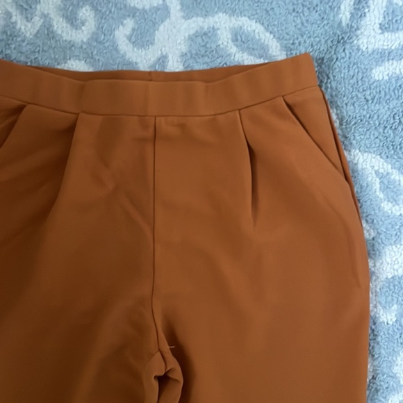 SHEIN Unity Pocket Patched Peg Leg Textured Pants - Orange - Picture 6 of 8